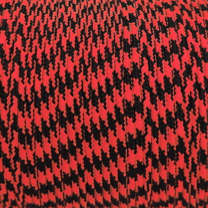 Русский паракорд 2мм (тонкий шнур) Неон Чёрно-Розовый 10м