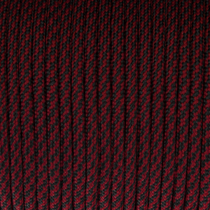 Русский паракорд 4мм (Paracord III-550) Плетёнка, черно-бордовая (10м)