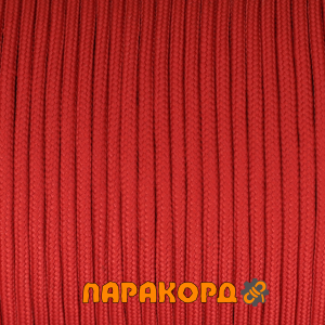 Русский паракорд 4мм (Paracord III-550) Красный (6 м)