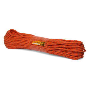 Светоотражающий шнур (светящаяся веревка, оттяжки для палатки) «Русский паракорд» оранжевый (3.5мм, 20м)